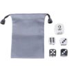 Acrylics Dices Set of Doubling Cube Dices Professional Backgammon Set with Pearls Finish for Board Game Entertainment Gaming
