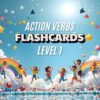 Action Verb Flashcards for Kids Level 1 | Toddler Learning Cards | Basic Verbs for Preschool: Fun & Interactive Learning Cards to Teach Basic Action Words | Perfect for Toddlers & Preschool