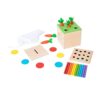 Adena Montessori 3 in 1 Wooden Play Kit for Babies 6-12 Months