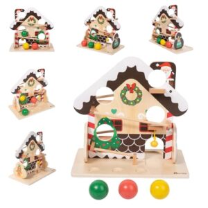 Adena Montessori Wooden Ball Drop Gravity Toy, 1-3y