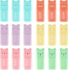 ADEQUAS 18 Pack Cute Mini Bear Highlighter Pen, Aesthetic Markers Highlighters, Macaron Colors Chisel Tip, Kawaii Marker Pens for Notes Office