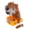 Adfaga Interactive Dog Bones Cards Tricky Game with Real Barking Sound and Jumping Action for Family Group Play Plastic Exciting Hand Eye Coordination Challenge