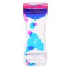 Adfaga Liquid Motion Bubble Timer Colorful Relaxing Sensory Oil Hourglass Visual Effect Desk Decor for Office Workers Gift Acrylic Material 1 Piece (Blue Pink)