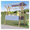 Adjustable Handle Utility Wagon Cart Festival Collapsible Foldable Trolly,Food Cart on Wheels, Foldable 42in x 54in Street Food Cart for Business and Flower Displays, Awning for Festivals an