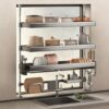 Adjustable Over Sink Dish Drying Rack, Expandable Storage Shelf Organizer with Utensil Holder, Large Capacity for Countertop