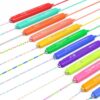 AECHY 12 Pcs Dual Tip Marker Pens with Gradient Roller&Glitter Highlighters