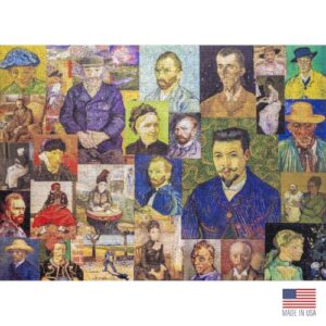 Aether Puzzles - Masterpieces in Portraiture Fine Art Puzzle, Premium 1000 Piece Jigsaw Puzzle for Adults, Glare-Free, Soft-Touch Puzzles, Made in USA, 26.6" x 19.25"