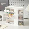 AevumTech Desk Organizer with Pen Pencil Holder for Desk, Pen Organizer with 3 Drawers, Multi-Functional Desk Organization Deals and Accessories Desktop Storage for Office Home Art Supplies (White)