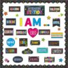 Affirmation Station Bulletin Board Set Motivational Posters for Classroom Decor I Am Positive Affirmation Accent Paper Cutouts Inspirational Colorful Bulletin Board for Home School Teacher Wall Supply