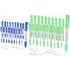 Affisure Blue and Green Ultra Fine Point Permanent Markers