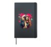 Afghan Hound Dog St Valentines Day Artwork Hardcover Journal, Black