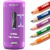 AFMAT Electric Pencil Sharpener, Auto in & Out, 5 Nibs, 7K+ Uses, Fully Automatic Pencil Sharpener for Classroom, Rechargeable Hands-Free Sharpeners for Jumbo/Colored Pencils (φ6.5-12mm) PSC3(Purple)