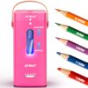 AFMAT Electric Pencil Sharpener, Fully Automatic Pencil Sharpener, Auto in & Out, Rechargeable Hands-Free Sharpeners for Jumbo & Colored Pencils (6.5-12mm), Portable for Home/Classroom/Office PSC6