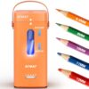 AFMAT Electric Pencil Sharpener, Fully Automatic Pencil Sharpener, Auto in & Out, Rechargeable Hands-Free Sharpeners for Jumbo & Colored Pencils (6.5-12mm), Portable for Home/Classroom/Office PSC6