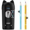 AFMAT Electric Pencil Sharpener, Fully Automatic Pencil Sharpener for Kids, Auto in & Out, for φ7-8mm No.2/Colored Pencils, Rechargeable & Cordless, Cute Cat Pencil Sharpeners for Classroom Home PSX9