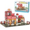 AFUNX Magnetic Tiles, 50PCS Fire Station Theme Building Blocks Set, Magnet Building Blocks and STEM Preschool Toys for Toddlers Kids Ages 3-5 5-7 8-10