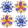 AGSIXZLAN 4Pcs Colorful Expandable Breathing Ball Toy for Kids Boys Girls