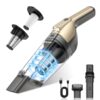 AHNR Handheld Vacuum Cordless, Hand Held Vacuum Cleaner with 16000PA Powerful Suction, Multi-Nozzles, 2 HEPA Filters & LED Light, Portable Car Vacuum Cleaner Rechargeable for Car Home Office