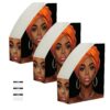 aidingzhi Foldable magazine file folder storage 9x12 inches, desk paper organizer 3 Pack book box storage for documents, mail & office papers, Beuaty African