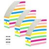 aidingzhi Foldable magazine folders for filing 9x12 inches organizer for papers 3 Pack file storage boxes documents mail & office papers Colorful Beach Ball Stripes