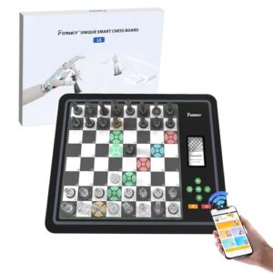 AI Electronic Chess Set, Computer Chess Game with Online Play App, Electronic Chess Set Game, Chess Sets Games Lovers, for Beginners Great Partner for Play and Practice.