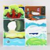 Ai fsem Bear Hunt Felt Story Set, Flat Flannel Pieces for Classroom Boards