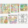 Aifsem Caterpillar Life Cycle Felt Puzzle Set