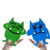 Aifsem Emotion Monster Felt Hand Puppets Set for SEL Classroom Activity