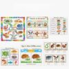 Aifsem Today is Monday Felt Puzzle Set Days Food Animal Felt Pieces
