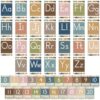 AIGIMU Bulletin Board Letters - ABC Alphabet Poster Classroom Decor Set Preschool English Poster Kindergarten/Primary School Classroom Wall Decor Daycare/Homeschool Supplies