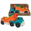 Aigitoy 3 in 1 Toddlers Truck Toys for 1 2 3 4 Year Old, Truck Set Includes Dump Truck, Mixer Cement, No BPA, Phthalates, PVC, Birthday Xmas Gifts for Toddlers,Outdoor Toys for Kids