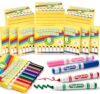 Aigybobo 288 Count Washable Markers Bulk, 36 Sets 8 Vibrant Colors, Broad Line Conical Tip Coloring Marker for Kids, Markers Bulk Pack for Classroom Teachers, Essential Back to School Supplies