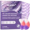 AILEORY Under Eye Patches (24 Pairs) - New Tri-Color Glitter Eye Mask