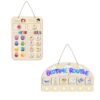 AINBIN Feelings Chart & Bedtime Routine Chart for Toddlers, Visual Schedule Chart Night to Do List