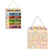 AINBIN Voice Level Chart for Classroom & Daily Routine Chart for Toddlers, 2 in 1 Morning Bedtime Routine Checklist Chart to Do List for Kids, Autism, ADHD Planner