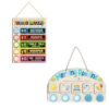 AINBIN Voice Level Chart for Classroom & Upgraded Morning Routine Chart for Toddlers, Visual Schedule Chart to Do List for Kids, Preschoolers, Autism, ADHD Tools
