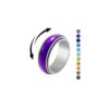 AINILOVE Mood Fidget Ring for Women Men Teens - 8mm Stainless Steel Temperature Sensative Color Change Spin Rings for Anxiety Relief Mood Jewelry (8MM Mood Spinning Ring Silver, 6)