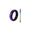 AINILOVE Mood Fidget Ring for Women Teens - 6mm Stainless Steel Temperature Sensative Color Changing Spin Rings for Anxiety Relief Mood Jewelry (Mood Spinning Ring Black, 13)