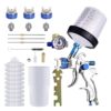 Air-Powered Spray Paint Kit for Automotive Use，Top and Bottom Tanks，High-Atomization Spray Tool for Bodywork and Topcoats