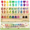 Airbition Montessori Toys 3+ Year Old, Magnetic Color and Number Maze, Shape Sorting for Toddlers, Learning Educational Counting Matching for Preschoolers