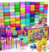 Air Dry Clay for Kids 150 Packs Air Foam Clay, Magic Clay, Non-Sticky Soft and Super Light Molding Clay with Sculpting Tools, Guide, Arts and Crafts Gift for Boys Girls Kids 3 Age+