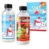 Air Dry Clay Glaze 7 OZ (200ml), Clear High Gloss & Matte Sealant, Waterproof Varnish Prevents Surface Wear, Cracking & Scratches for Air Dry Clay, Polymer Clay, Pottery, Ceramics, Wood & Acrylic