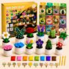Air Dry Clay Kit for Kids, 12 Plants Modeling Magic Clay Sculpting Tools