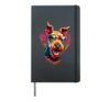 Airedale Terrier Dog St Valentines Day Artwork Hardcover Journal, Black