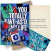 AIROW Retro Thank You Card for Friends and Coworkers, Funny Tech-Themed Appreciation Greeting Card, Witty Nostalgic Design, A5 Size, Double-Sided Print, Includes Kraft Envelope & Matching Sticker Sheet