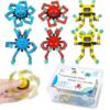 Airplane Car Travel Fidget Toys for Kids Boy 6PC, Restaurant Road Trip Activities ADHD Classroom Prizes Must Have Sensory Autism Autistic Calm Down Cool Spinner Easter Basket Stuffer for Kid