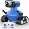 AisayGoo RC Robot Toy for Kids,Remote Control Robot with LED Eyes,Auto-Demo,Smart Voice,Singing and Dancing,Rechargeable Toys for Boys Girls,Ideal Birthday for Children Age 3+ Years Old (Blue)