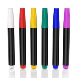 AITEE Low Odor Dry Erase Markers, Ultra Fine Pointed Tip, Clear Handwriting and Easy to Wipe Suitable for Fridge Calendars, Whiteboards, 6 Colors, 6 Pack