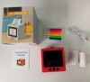 AI Voice Activated Sticker Printer for Kids–Portable Inkless Thermal Mini Printer with HD Preview Screen, 6 Art Styles, App Control, Rechargeable DIY Crafts, Includes Paper Rolls & Coloring Pens