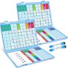 Aizweb 2 Pack Phonics Letter Tiles Set,All-in-one Phonics Kit,Reading &Spelling Games with Dry-Erase Boards&Storage Case,Phonics Games for Preschool& Kindergarten Classroom Learning